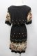 画像3: axes femme / ドットｘ花柄ワンピース M 黒 I-26-03-04-086-AX-OP-TE-ZI (3)
