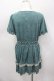 画像3: axes femme / カットジャガードチュニック M グリーン I-26-03-04-090-AX-OP-TE-ZI (3)