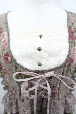 画像2: axes femme / ジャンドレレイヤード風チュニック M ブラウン I-26-03-04-092-AX-OP-TE-ZI