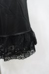 画像2: axes femme / お花付きペチスカート M 黒 I-26-03-04-094-AX-SK-TE-ZI (2)