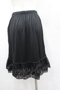 画像3: axes femme / お花付きペチスカート M 黒 I-26-03-04-094-AX-SK-TE-ZI