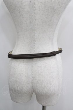 画像3: axes femme / バラモチーフ細ベルト  ブラウン I-26-03-04-097-AX-SK-SA-ZI