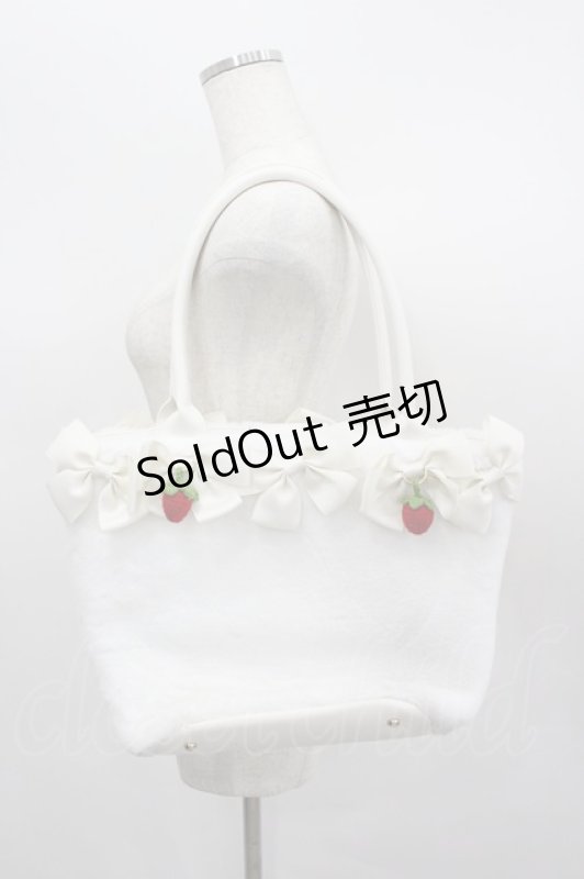 画像1: Alice Mashiro / 眞白ありす/リボンモチーフバッグ  中白 I-26-03-04-099-PU-BG-TE-ZT0402G (1)