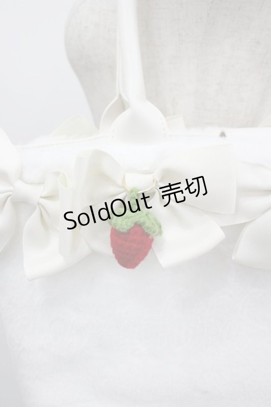 画像2: Alice Mashiro / 眞白ありす/リボンモチーフバッグ  中白 I-26-03-04-099-PU-BG-TE-ZT0402G (2)