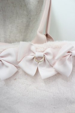 画像2: Alice Mashiro / 眞白ありす/リボンモチーフバッグ  中桃 I-26-03-04-100-PU-BG-TE-ZI