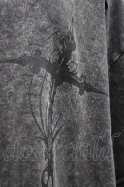 画像4: REFLEM / 吹き付けペイントフェイクレイヤードダメージスウェットトレーナー  グレー I-26-03-04-010-PU-TO-TE-ZI