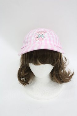 画像1: Chalmiere / illustrator MAKI × Chalmiere/ファンシードールキャップ  ピンク I-26-03-04-105-0-AC-TE-ZI