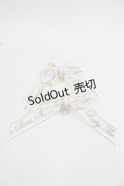 画像1: BABY,THE STARS SHINE BRIGHT / Best Wishesリボンコーム  白 I-26-03-04-107-BA-ZA-SA-ZI