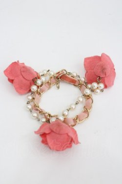 画像2: LIZ LISA / 薔薇2連ブレスレット  ピンク I-26-03-04-111-LO-AC-TE-ZI