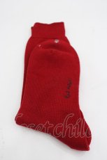 画像2: Karl Helmut / ヒヨコ刺繍ソックス  赤 I-26-03-04-120-EL-ZA-SA-ZI (2)