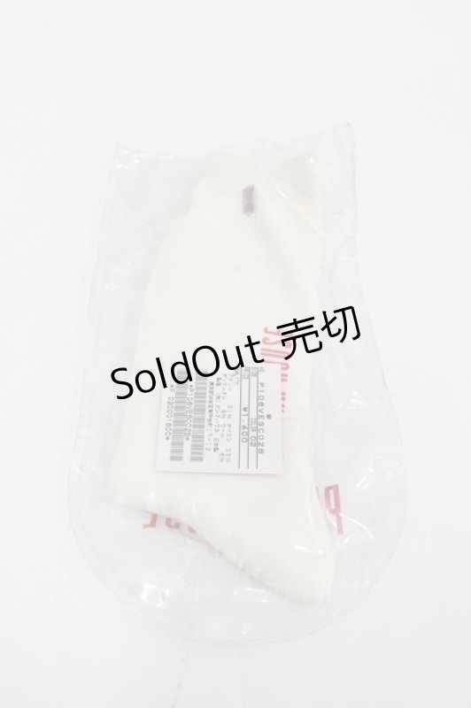 画像2: PINK HOUSE / ロゴソックス  白Ｘ赤 I-26-03-04-123-LO-ZA-SA-ZI (2)