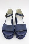 画像1: axes femme POETIQUE / 星座刺繍サンダル M ネイビー I-26-03-04-125-AX-SH-TE-ZTK052 (1)