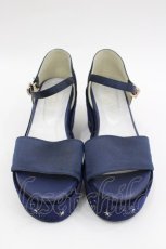 画像1: axes femme POETIQUE / 星座刺繍サンダル M ネイビー I-26-03-04-125-AX-SH-TE-ZTK052 (1)