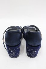 画像2: axes femme POETIQUE / 星座刺繍サンダル M ネイビー I-26-03-04-125-AX-SH-TE-ZTK052 (2)