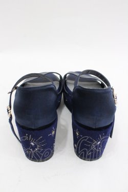 画像2: axes femme POETIQUE / 星座刺繍サンダル M ネイビー I-26-03-04-125-AX-SH-TE-ZI