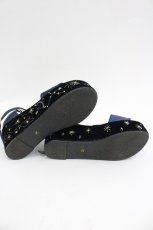 画像4: axes femme POETIQUE / 星座刺繍サンダル M ネイビー I-26-03-04-125-AX-SH-TE-ZTK052 (4)