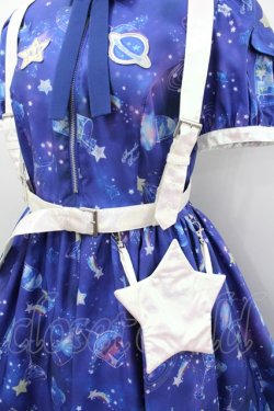 画像2: Angelic Pretty / Galaxy Cocktailワンピース  紺 I-26-03-04-017-AP-OP-SA-ZI
