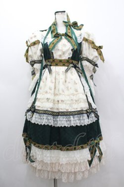 画像1: BABY,THE STARS SHINE BRIGHT / Mazrka〜乙女なJolie fleur〜ワンピースドレス・ヘッドドレスSet  グリーン I-26-03-04-019-BA-OP-SA-ZI