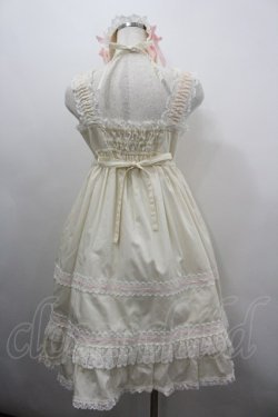 画像5: BABY,THE STARS SHINE BRIGHT / ベビードールジャンパースカート＆プリンセスドロップヘッドドレス  生成りＸピンク I-26-03-04-020-BA-OP-SA-ZI