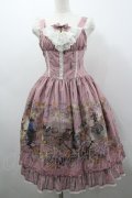 ALICE and the PIRATES / Victorian tear bottle柄ジャンパースカートI  ピンク I-26-03-04-022-PA-OP-SA-ZI