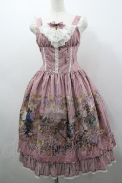 画像1: ALICE and the PIRATES / Victorian tear bottle柄ジャンパースカートI  ピンク I-26-03-04-022-PA-OP-SA-ZI