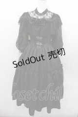 ALICE and the PIRATES / 薔薇の淑女ワンピース  黒 I-26-03-04-025-PA-OP-SA-ZI