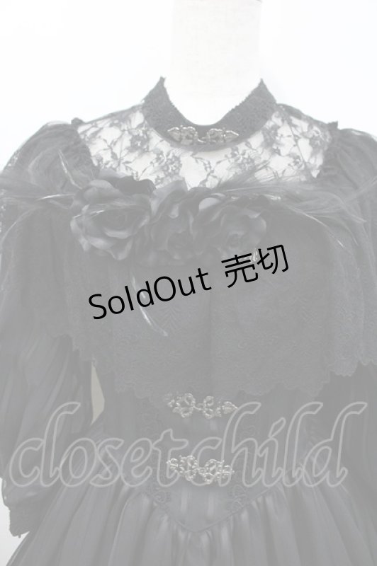 画像2: ALICE and the PIRATES / 薔薇の淑女ワンピース  黒 I-26-03-04-025-PA-OP-SA-ZI (2)