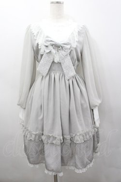 画像1: ALICE and the PIRATES / Eternal Prayerワンピース  グレーＸ白 I-26-03-04-026-PA-OP-SA-ZI