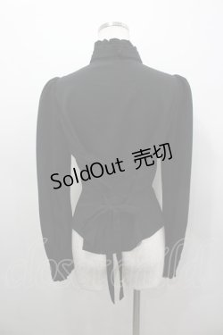 画像3: Sheglit / スタンドカラーリボンジャボブラウス L 黒 I-26-03-04-003-EL-BL-SA-ZI