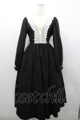 Innocent World / キャトリーヌ（長袖）ワンピース M 黒 I-26-03-04-029-IW-OP-TE-ZI