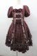 画像1: Cute.Q（海外ロリータブランド） / ベイリーズガールズチェックワンピース  ボルドーチェック I-26-03-04-031-GO-BL-SA-ZI (1)