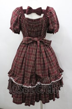 画像3: Cute.Q（海外ロリータブランド） / ベイリーズガールズチェックワンピース  ボルドーチェック I-26-03-04-031-GO-BL-SA-ZI