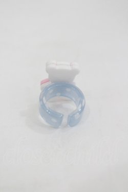 画像2: Angelic Pretty / BEAR TOYリング  ピンクＸ白Ｘサックス I-26-03-05-044-AP-AC-SA-ZI