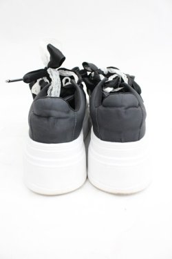 画像3: Ank Rouge / おリボンパールスニーカー  黒 I-26-03-05-004-CA-SH-AS-ZI