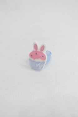 画像1: Angelic Pretty / Bunnyカップケーキリング  サックスＸピンク I-26-03-05-061-AP-AC-SA-ZI