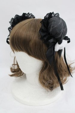 画像1: LOLITAその他(お買取対象外) / パンダ付きお団子クリップ  ブラック I-26-03-05-066-LO-ZA-SA-ZI