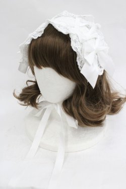 画像1: axes femme kawaii / トーションレースヘッドドレス  白 I-26-03-05-067-AX-AC-SA-ZI