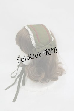 画像1: metamorphose / セーラーフリルヘッドドレス  カーキ I-26-03-05-068-ME-AC-SA-ZI