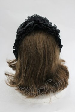 画像3: metamorphose / レースアップヘッドドレス  黒 I-26-03-05-069-ME-AC-SA-ZI