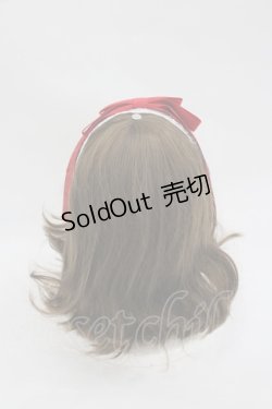 画像3: axes femme kawaii / レースリボンカチューシャ  赤Ｘ白 I-26-03-05-070-AX-AC-SA-ZI