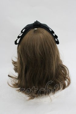 画像3: m petit by misako / NINA'sコラボ AM*NIリボンカチューシャ  黒 I-26-03-05-072-LO-AC-SA-ZI