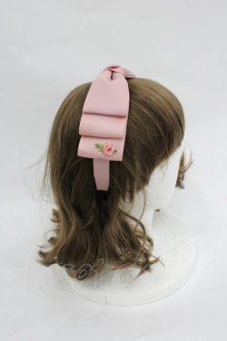 画像2: m petit by misako / NINA'sコラボ AM*NIリボンカチューシャ  ピンク I-26-03-05-073-LO-AC-SA-ZI