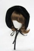 metamorphose / 別珍ボンネット  黒 I-26-03-05-076-ME-AC-SA-ZI
