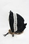 画像2: metamorphose / 別珍ボンネット  黒 I-26-03-05-076-ME-AC-SA-ZI (2)