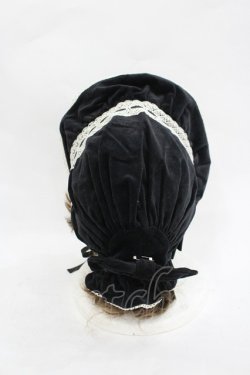 画像3: metamorphose / 別珍ボンネット  黒 I-26-03-05-076-ME-AC-SA-ZI