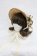 画像1: LOLITAその他(お買取対象外) / ローズモチーフシースルー麦わらハット  ブラウンＸアイボリー I-26-03-05-080-LO-AC-SA-ZI (1)