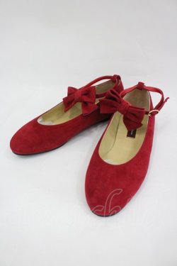 画像2: INGEBORG / リボンワンストラップパンプス L 赤 I-26-03-05-001-LO-SH-SA-ZI