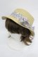 画像1: LOLITAその他(お買取対象外) / フラワーリボン麦わらハット  アイボリーＸ青 I-26-03-05-085-LO-AC-SA-ZI (1)
