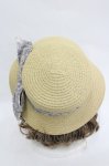 画像3: LOLITAその他(お買取対象外) / フラワーリボン麦わらハット  アイボリーＸ青 I-26-03-05-085-LO-AC-SA-ZTK033 (3)