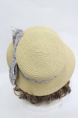 画像3: LOLITAその他(お買取対象外) / フラワーリボン麦わらハット  アイボリーＸ青 I-26-03-05-085-LO-AC-SA-ZTK033 (3)